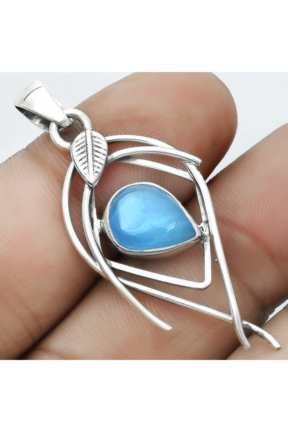 Natural Smithsonite 925 Sterling Silver Pendant Jewelry P-1504 SDP123772