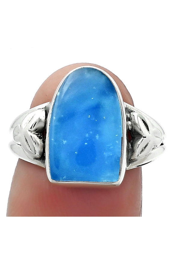 Natural Smithsonite 925 Sterling Silver Ring s.7.5 Jewelry R-1261 SDR156102
