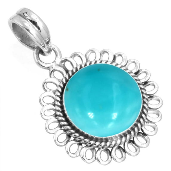 Natural Smithsonite Pendant 925 Sterling Silver Handmade Jewelry