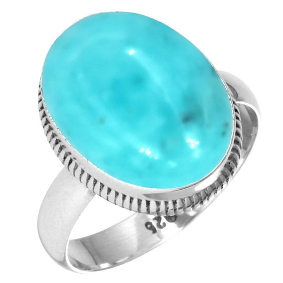 Natural Smithsonite Ring 925 Sterling Silver Handmade Jewelry