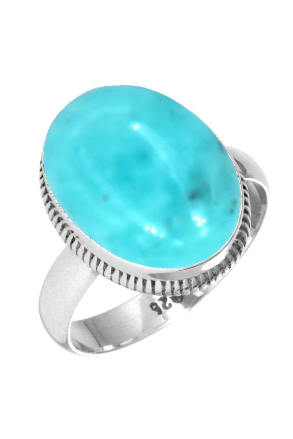 Natural Smithsonite Ring 925 Sterling Silver Handmade Jewelry