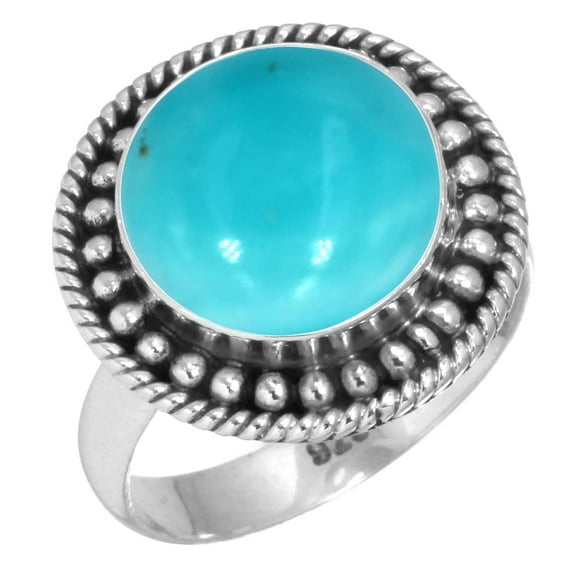 Natural Smithsonite Ring 925 Sterling Silver Handmade Jewelry