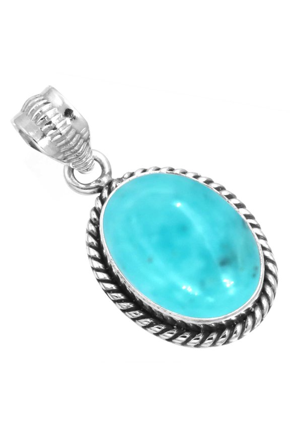 Natural Smithsonite Women Jewelry 925 Sterling Silver Pendant