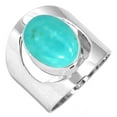 thumbnail image 1 of Natural Smithsonite Women Jewelry 925 Sterling Silver Ring, 1 of 6