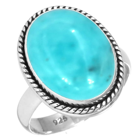 Natural Smithsonite Women Jewelry 925 Sterling Silver Ring