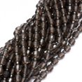 thumbnail image 1 of Natural Smoky Quartz Beads Strands with Seed Beads Faceted Bicone Double Terminated Point Beads 5~7x6mm Hole: 0.8mm about 48pcs/strand 15.55 inch(39.5cm), 1 of 3
