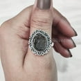 thumbnail image 1 of Natural Smoky Quartz Ring, Rough Quartz Gemstone Ring, Birthstone, Bohemian Ring, 925 Sterling Silver, Womens Ring, Christmas, Thanksgiving, Handmade, Statement Jewelry, Rough Gemstone Jewelry, 1 of 5
