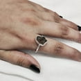 thumbnail image 1 of Natural Smoky Quartz Ring, Rough Quartz Gemstone Ring, Birthstone, Simple Plain Ring, 925 Sterling Silver, Womens Ring, Christmas, Thanksgiving, Handmade, Statement Jewelry, Rough Gemstone Jewelry, 1 of 6