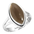 thumbnail image 1 of Natural Smoky Topaz Women Jewelry 925 Sterling Silver Ring, 1 of 5