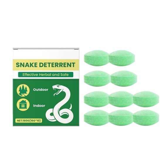 Natural Snake Deterrent Tablets, Snake Repellent for Indoor & Outdoor Use, Long Lasting Herbal Snake Away Repellent for Yard, Garden, Camping, Attic, Garage and Patio