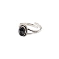 thumbnail image 1 of Natural Snowflake Obsidian Ring, Snowflake Obsidian Gemstone Ring, Adjustable Tiny Ring, Toe Ring, 925 Sterling Silver, Womens Ring, Christmas, Twisted Boho Ring, Handmade Statement Jewelry, 1 of 9