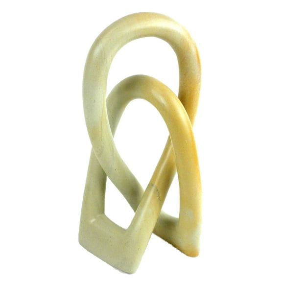 Natural Soapstone 8-inch Lovers Knot Smolart