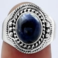 thumbnail image 1 of Natural Sodalite 925 Sterling Silver Ring s.7 Jewelry R-1312 SDR154627, 1 of 5