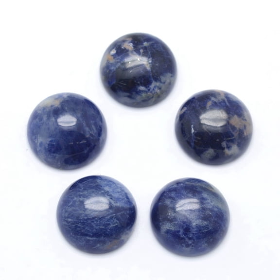 Natural Sodalite Cabochons Half Round 12x5~6mm