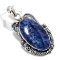 thumbnail image 1 of Natural Sodalite Gemstone Handmade 925 Sterling Silver Gift Pendant 2.17", 1 of 2