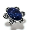 thumbnail image 1 of Natural Sodalite Gemstone Handmade 925 Sterling Silver Gift Ring Size 6, 1 of 2