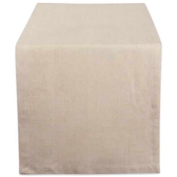 Natural Solid Chambray Table Runner 14X72 inch