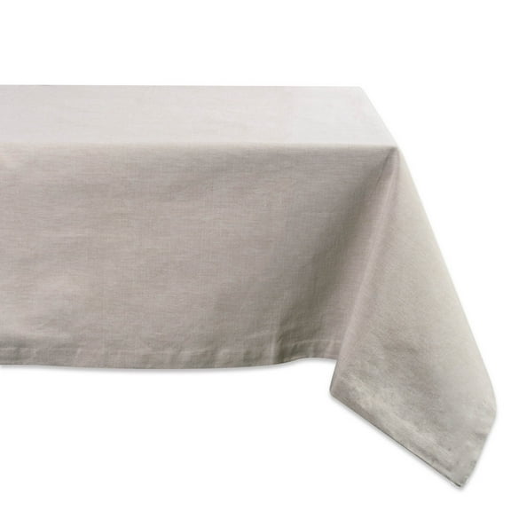 Natural Solid Chambray Tablecloth 60x84