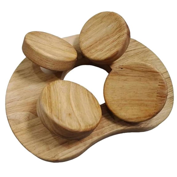 Natural Solid Wood Dry Steam Room Sauna Wooden Pillow Smooth Waterproofed Moisture- Wooden Pillow Backrest
