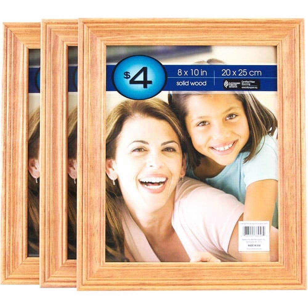 Natural Solid Wood Frame, 8" x 10"