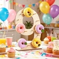 thumbnail image 1 of Natural Solid Wood Numbered Donut Display Stand, Reusable Dessert Holder, Pastry Rack for Birthday Wedding Graduation Home Indoor Party Dessert Layout, 1 of 6