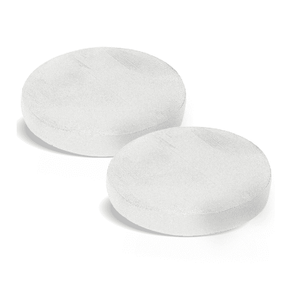 Natural Solution Selenite Crystal Charging Plate, Selenite Round Disc for Home Office Table Decor - 2 Pack