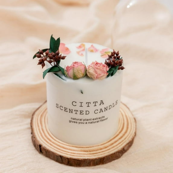 Natural Soy Wax Candle Luxury Cedar Balsam Scented Soy Candles | | Fresh Forest Scent | Long Burning 80 Hours Aromatherapy | Chirsmas Gift (wood not included)
