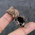 thumbnail image 1 of Natural Spinel Gemstone Copper Wire Wrap Gift Jewelry Pendant 2.05", 1 of 4