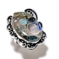 thumbnail image 1 of Natural Spiny Oyster Gemstone Handmade 925 Sterling Silver Ring Size 8, 1 of 2