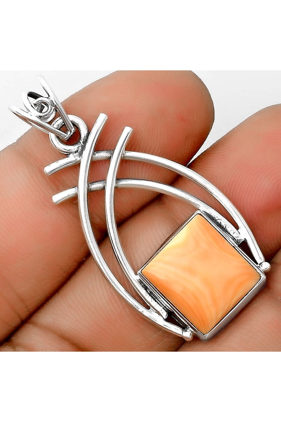 Natural Spiny Oyster Shell - Arizona 925 Sterling Silver Pendant Jewelry P-1010 SDP134549