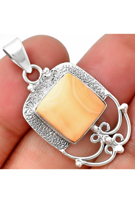 Natural Spiny Oyster Shell - Arizona 925 Sterling Silver Pendant Jewelry P-1148 SDP136462