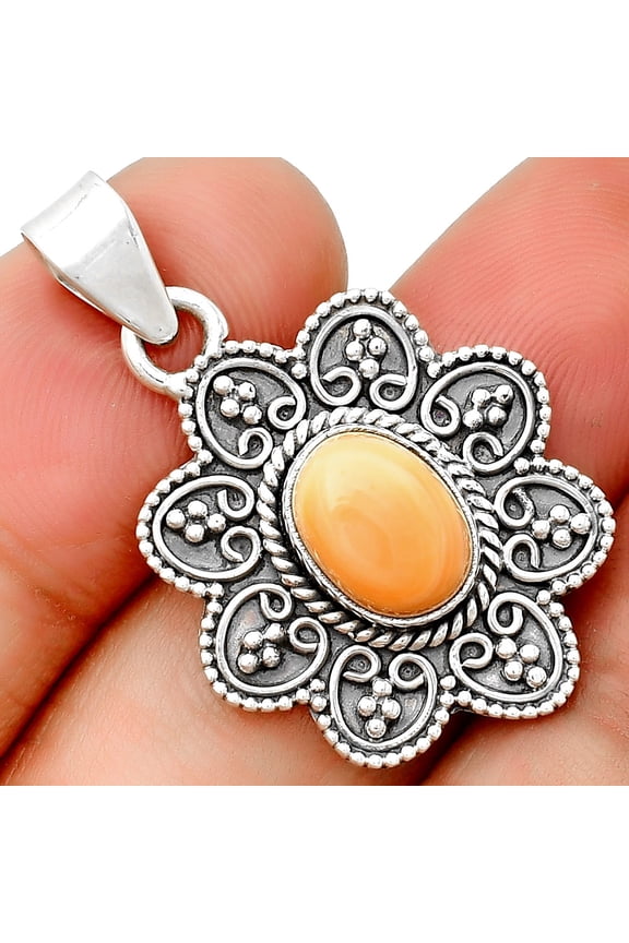 Natural Spiny Oyster Shell - Arizona 925 Sterling Silver Pendant Jewelry P-1214 SDP132696
