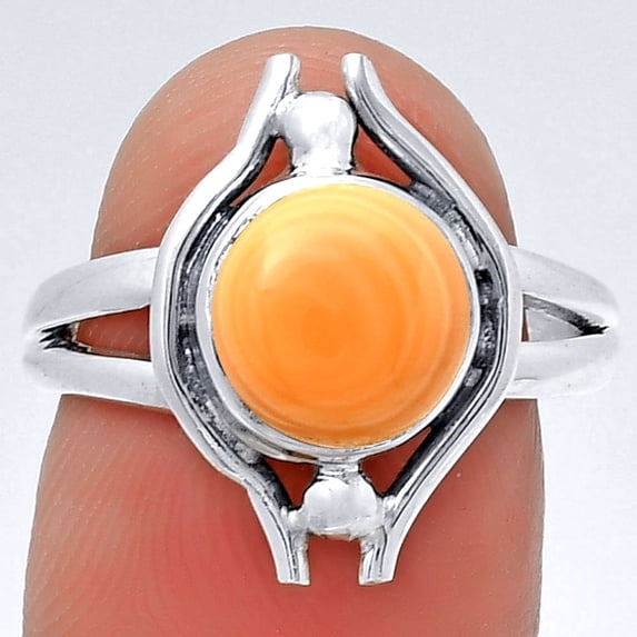 Natural Spiny Oyster Shell - Arizona 925 Sterling Silver Ring s.7 Jewelry R-1663 SDR190774