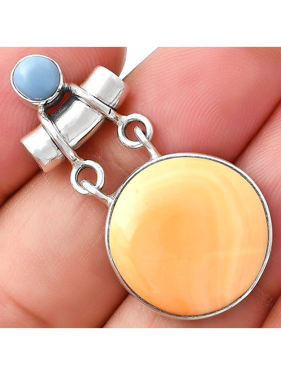 Natural Spiny Oyster Shell & Owyhee Opal 925 Silver Pendant Jewelry P-1276 SDP127637