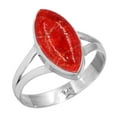 thumbnail image 1 of Natural Sponge Coral Ring 925 Sterling Silver Handmade Jewelry, 1 of 6