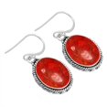 thumbnail image 1 of Natural Sponge Coral Women Jewelry 925 Sterling Silver Earring, 1 of 5