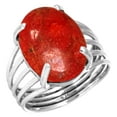 thumbnail image 1 of Natural Sponge Coral Women Jewelry 925 Sterling Silver Ring, 1 of 6