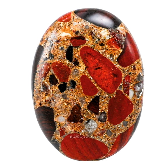 Natural Spotted Jasper Crystal Palm Stone