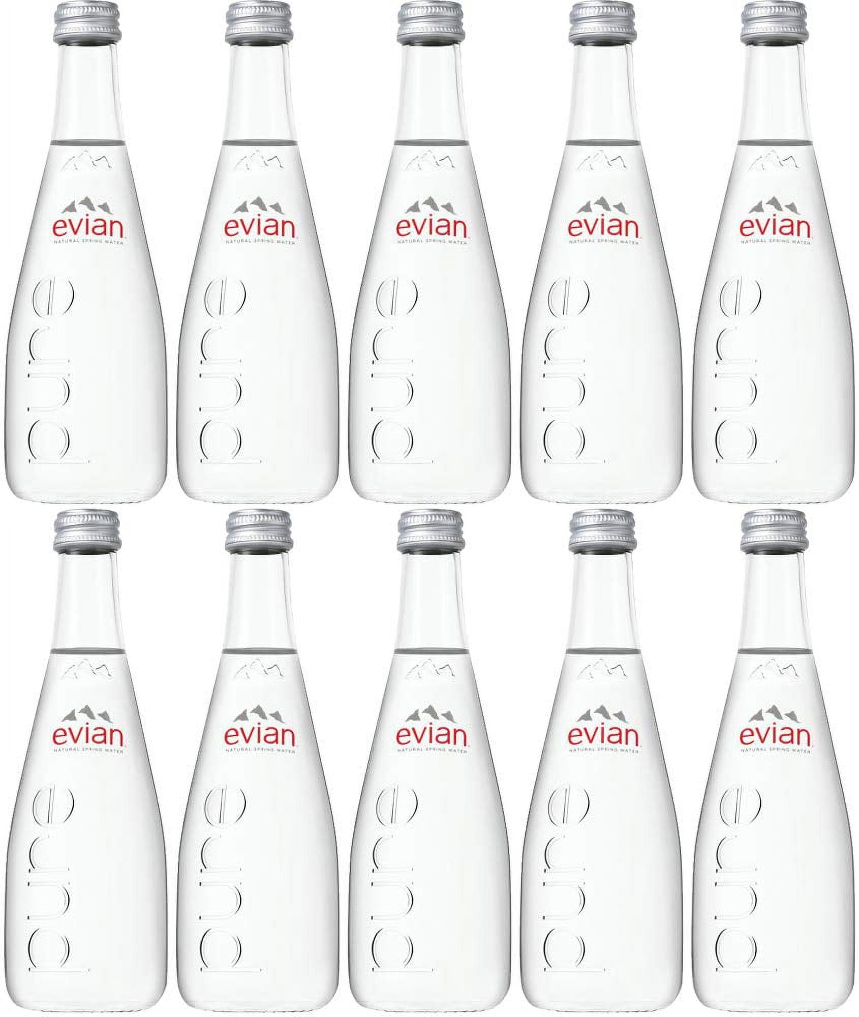 Natural Spring Water, 11.2oz Glass Bottle (Pack of 10, Total of 112 Oz)