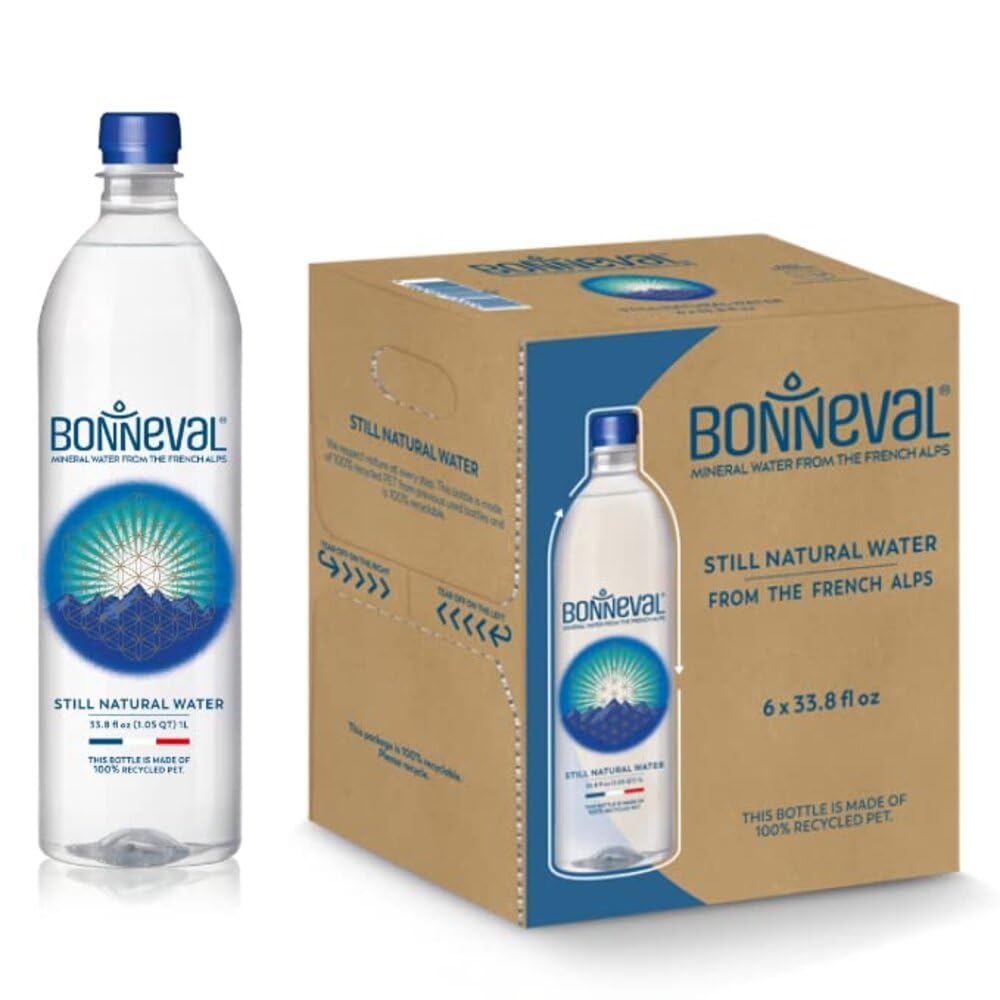 Natural Spring Water. Mineral water from the French Alps. 100 Recycled