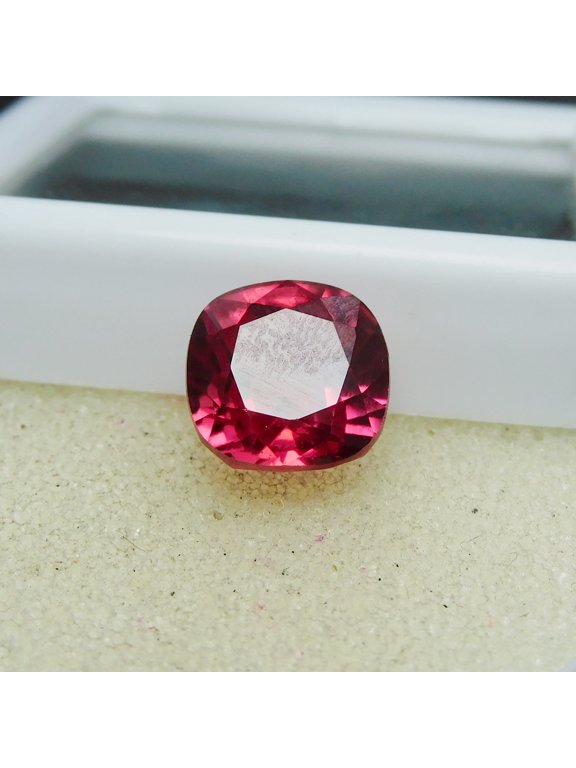 Natural Square Cushion Cut CERTIFIED 6.70 Ct Red Ruby Loose Gemstone For Ring