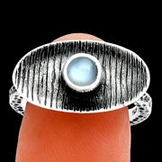 Natural Srilankan Moonstone 925 Sterling Silver Ring s.8 Jewelry R-1573 SDR244267