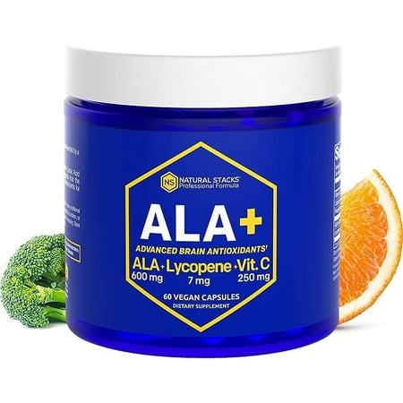 Natural Stacks ALA+ Advanced Brain Antioxidants, 60 Vegan Capsules