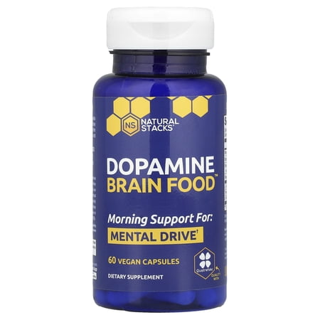 Natural Stacks Dopamine Brain Food, 60 Vegan Capsules