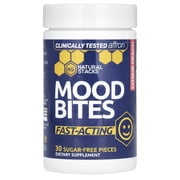 Natural Stacks Mood Bites, Citrus Peach, 30 Sugar-Free Pieces