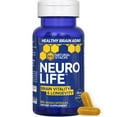 thumbnail image 1 of NeuroLife Longevity Supplement - 500mg Taurine & 400mg Berberine Supplement - Clinically Tested MitoPrime L-Ergothioneine - Brain Support for Cognitive Vitality - 60 Berberine Capsules, 1 of 7