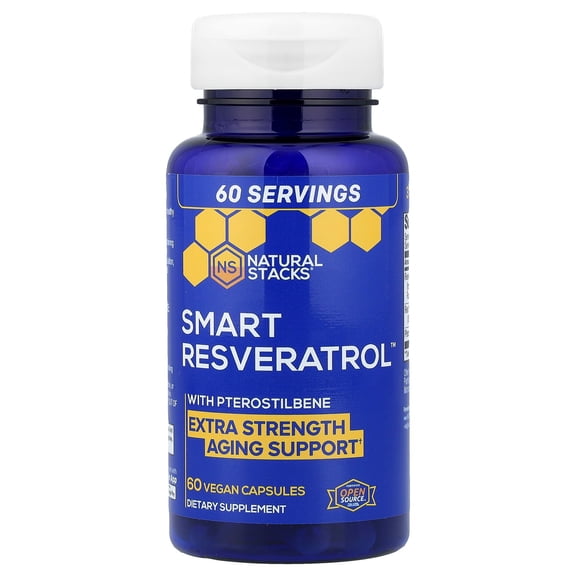 Natural Stacks Resveratrol+, 60 Vegan Capsules