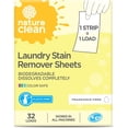 thumbnail image 1 of Natural Stain Remover for Clothes Laundry Strips Unscented 32 Count, Non-Toxic Advanced Stain Remover Treater Laundry Sheets, Plastic-Free Travel Stain Remover for Fabric Eco-Friendly, 1 of 4