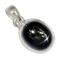 thumbnail image 1 of Natural Star Diopside, Black Star Of India 925 Silver Pendant Jewelry ALLP-25865, 1 of 1