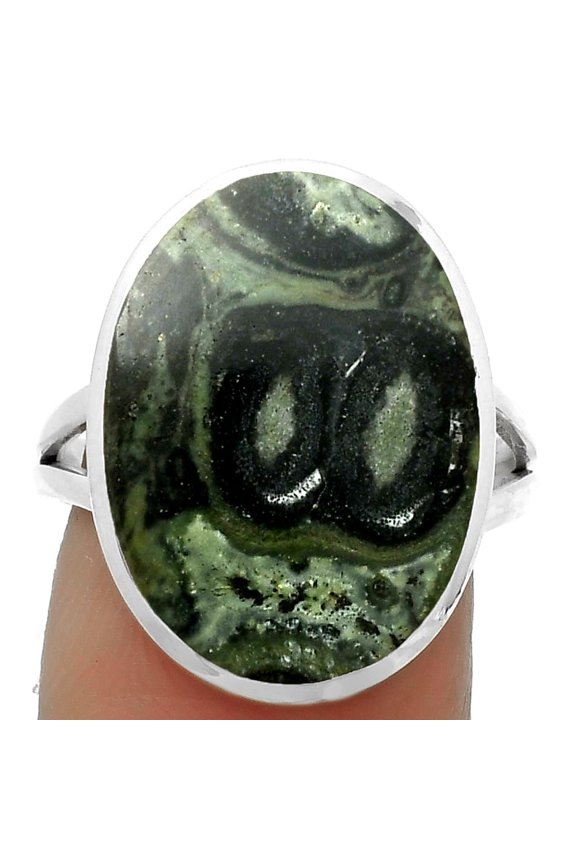 Natural Star Galaxy Jasper 925 Sterling Silver Ring s.8 Jewelry R-1005 SDR169421